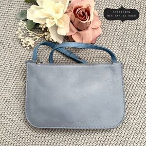 Mansur Gavriel Double Zipper Crossbody Bag Two-Toned Blue